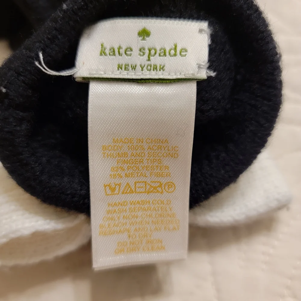 Kate Spade New York Colorblock Bow Tech Gloves - Picture 3 of 3